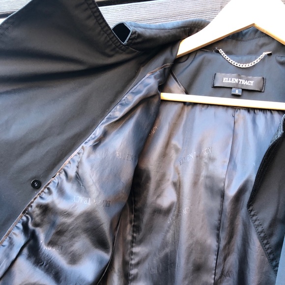 Ellen Tracy Trench Rain Coat S - Picture 9 of 9